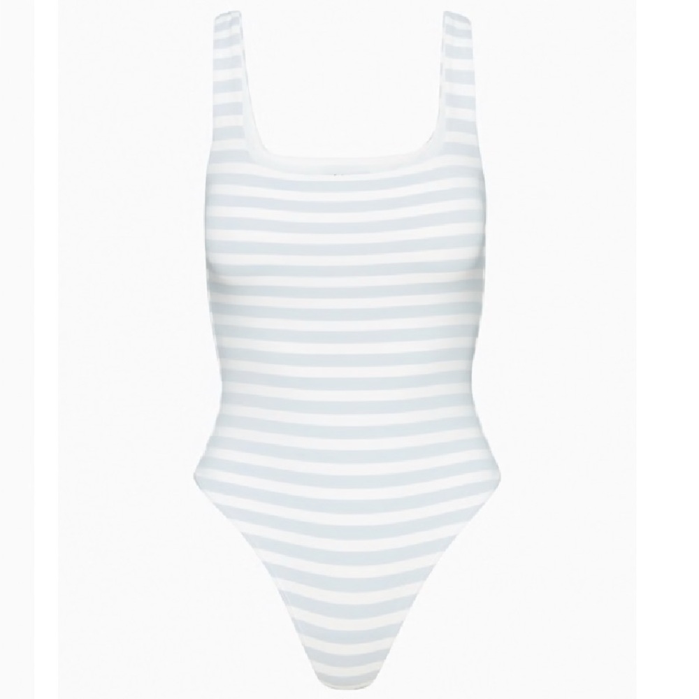 Babaton Tank Bodysuit - cement bl/snow - size Med